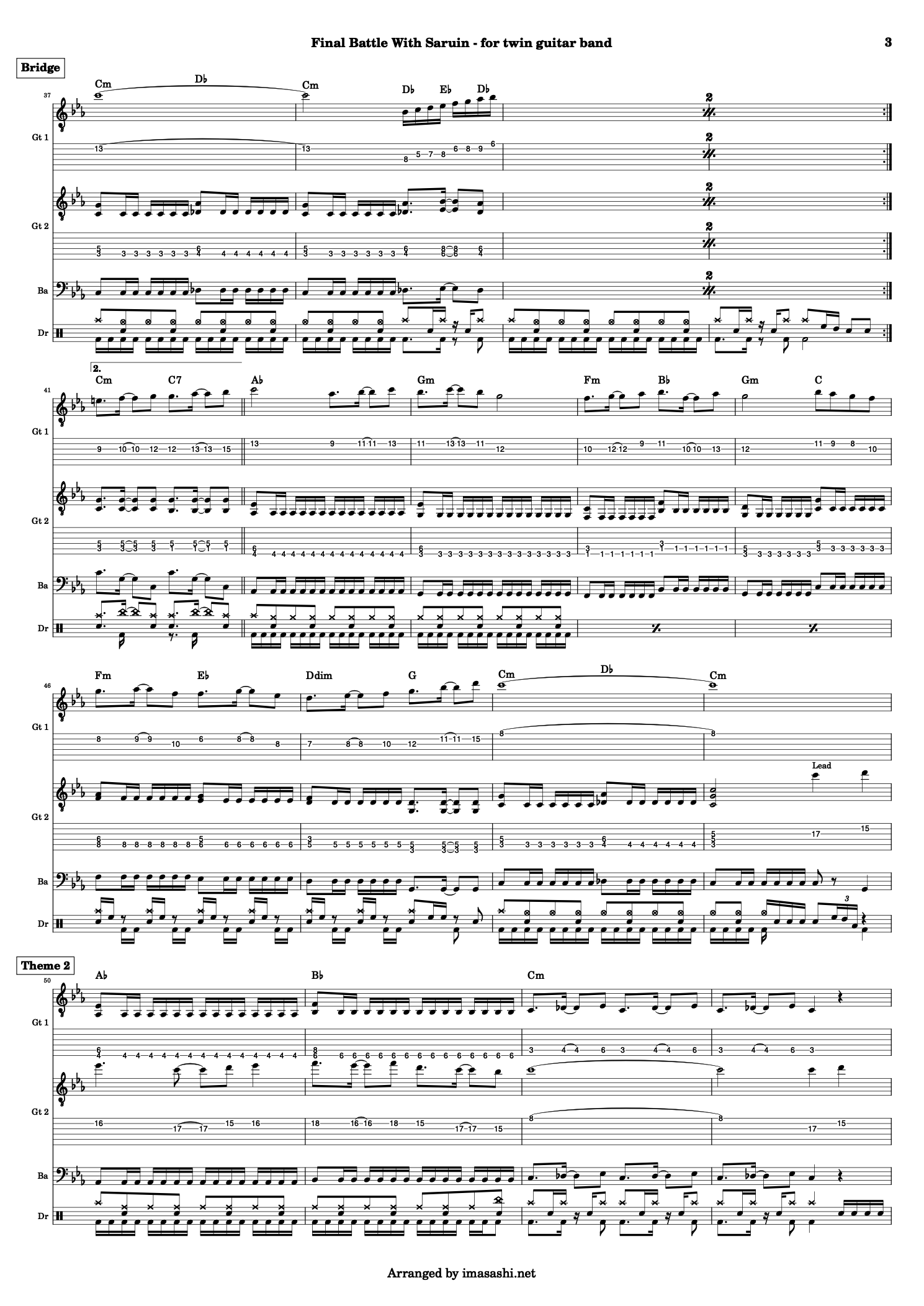 Final Battle with Saruin Score - 3/8