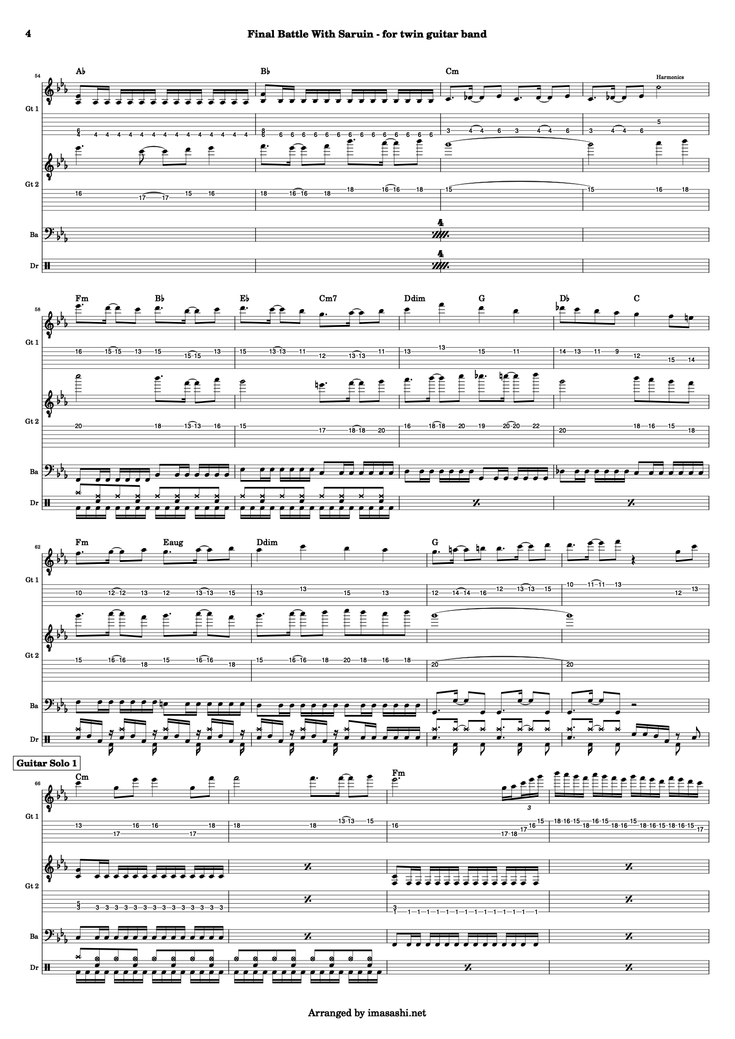 Final Battle with Saruin Score - 4/8