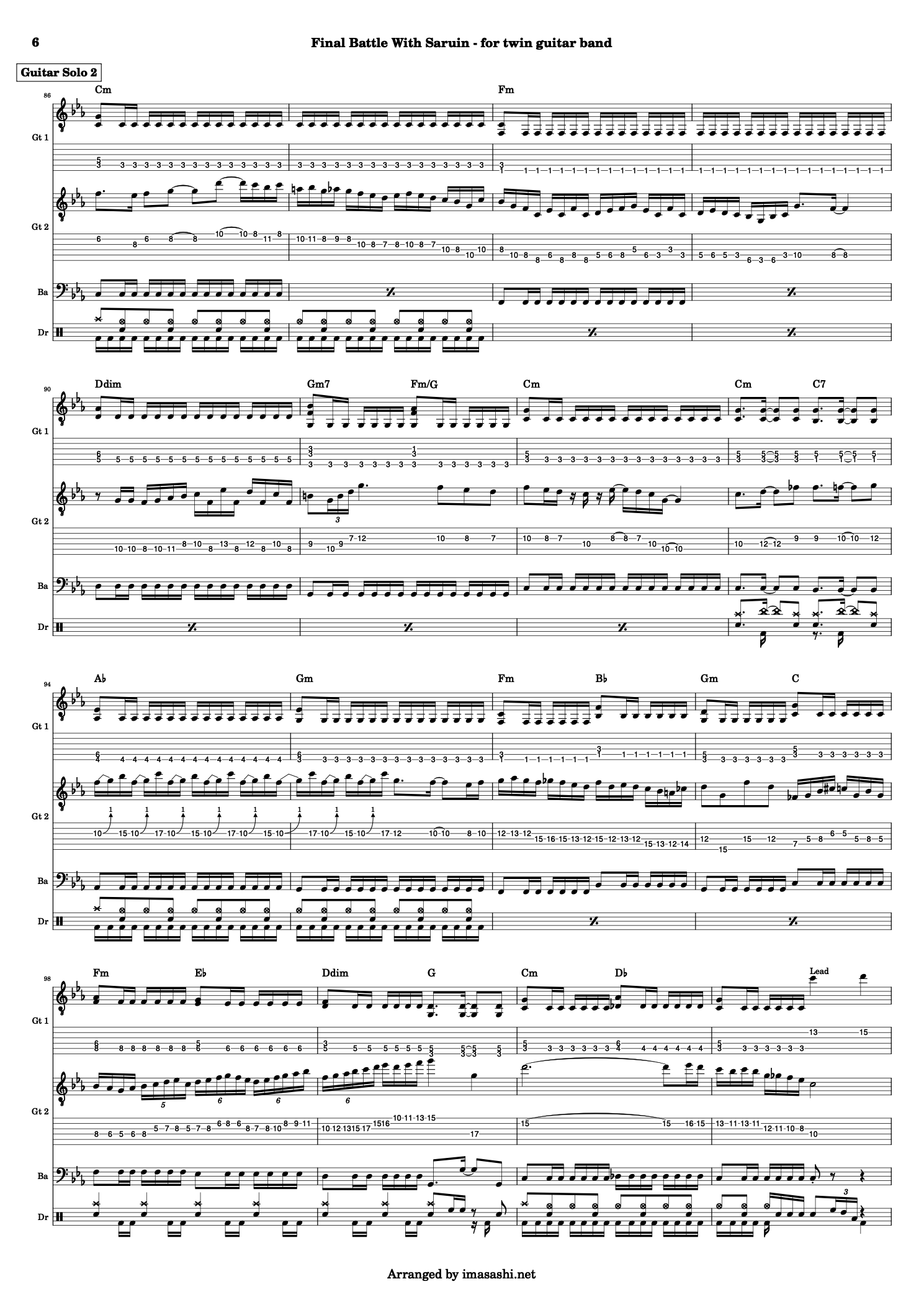 Final Battle with Saruin Score - 6/8