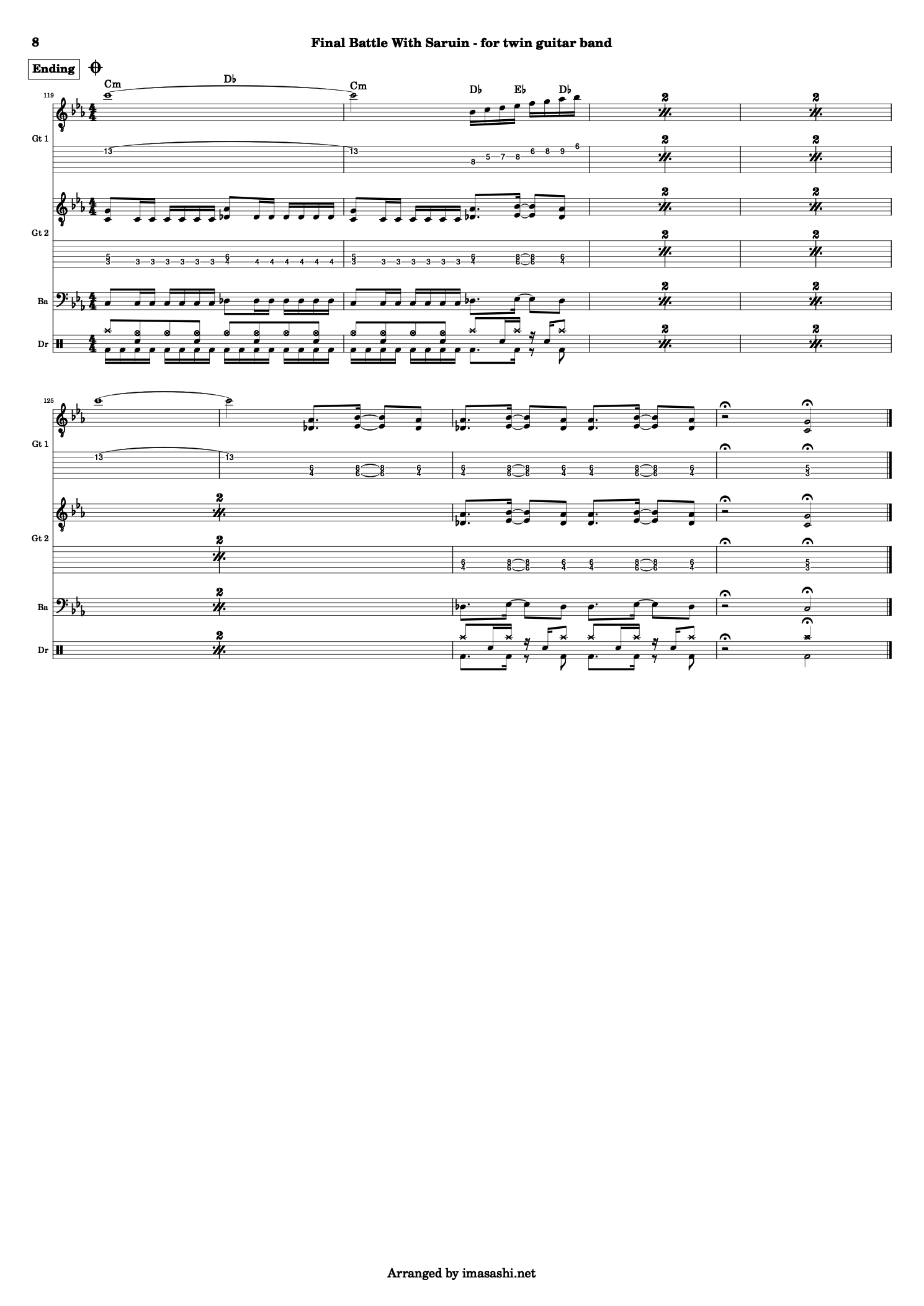 Final Battle with Saruin Score - 8/8