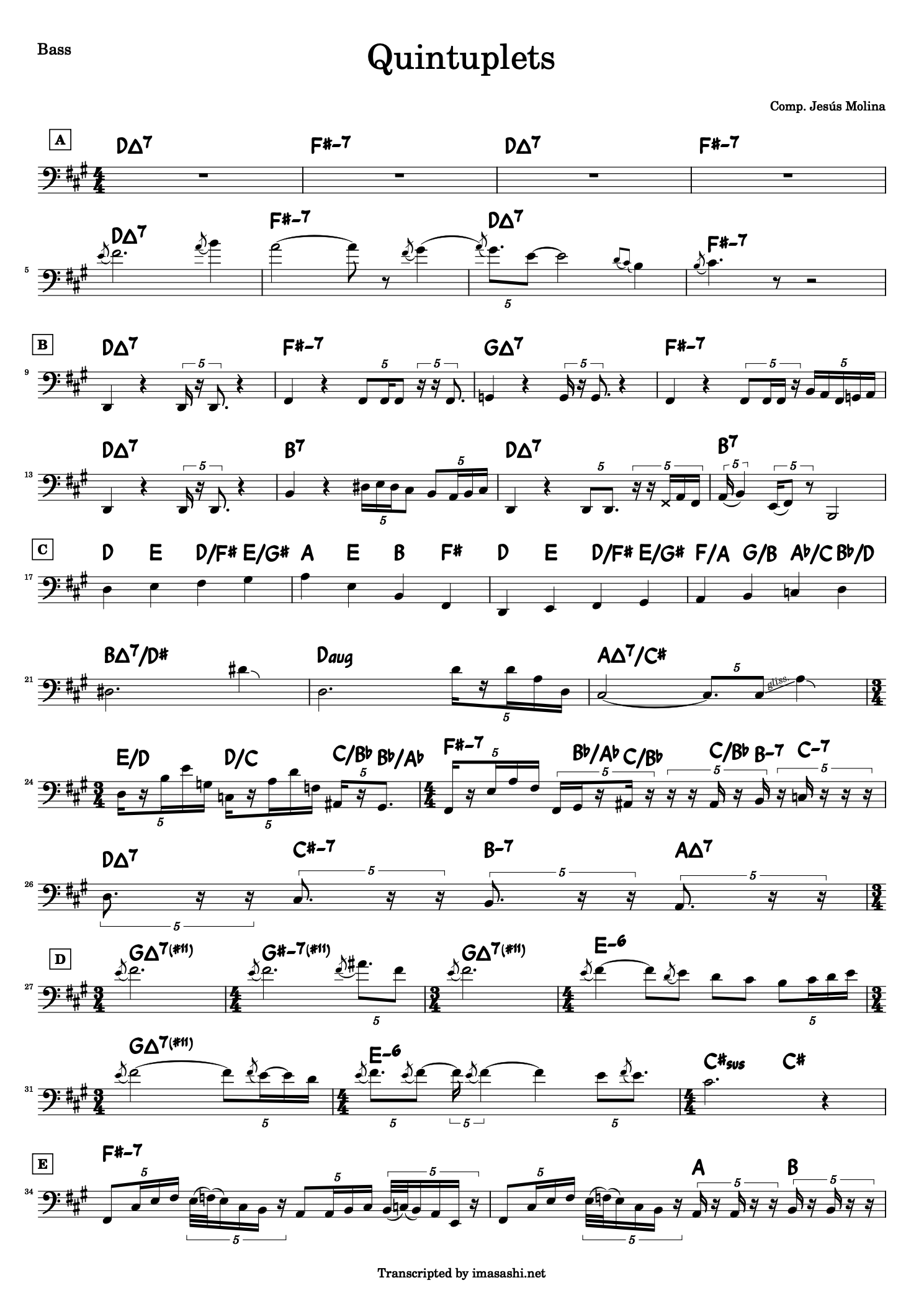 Quintuplets (Jesus Molina) Bass 1/3